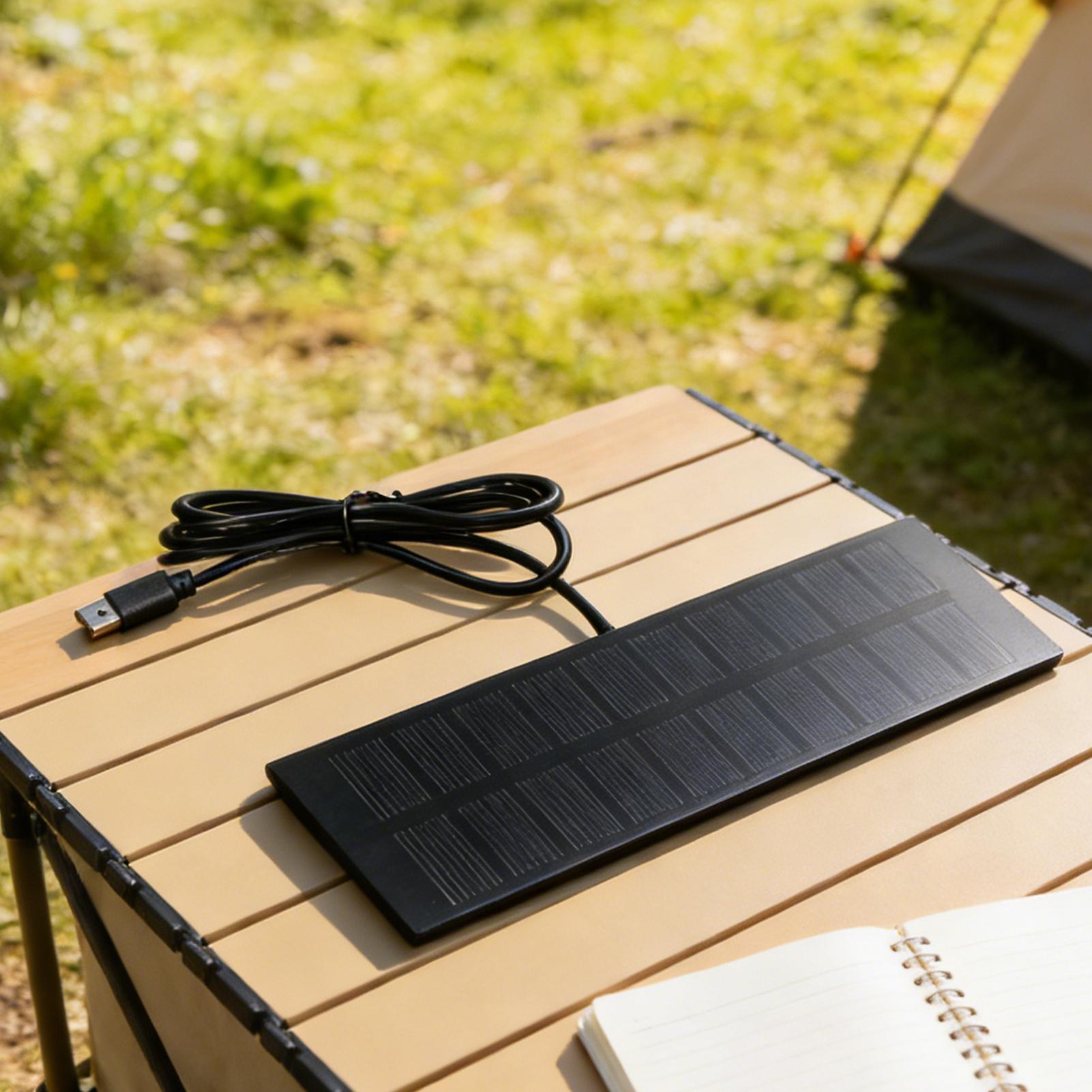 5V 3.7-5W Portable Solar Panel - Solar Emergency Charger recension och pris
