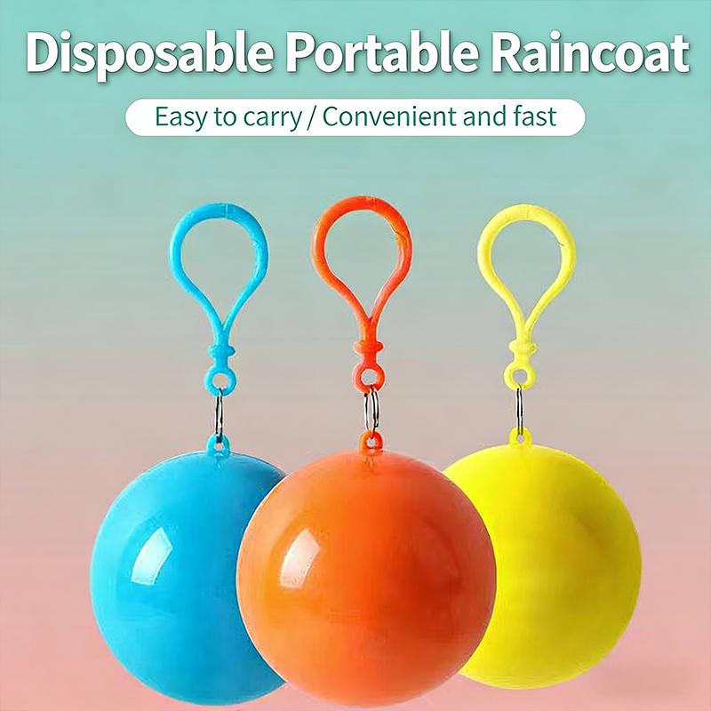 Colorful Mini Portable Raincoa - Emergency Poncho Rain recension och pris