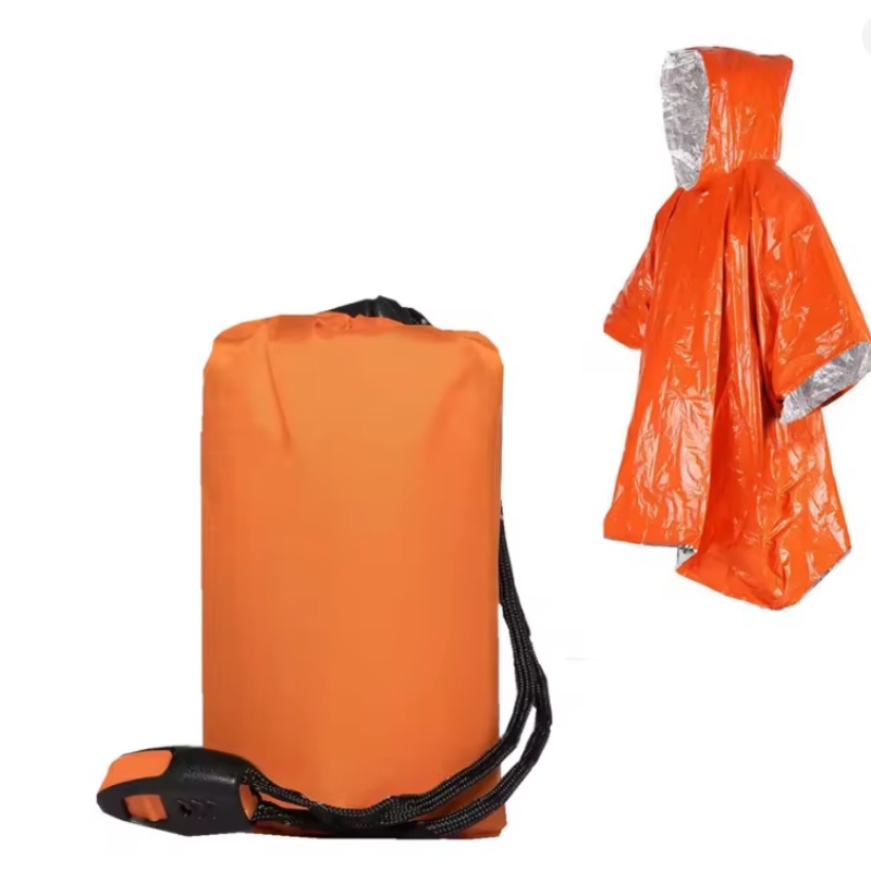 Emergency Poncho 4 Pcs,Film Th - Survival Blanket Reflective recension och pris