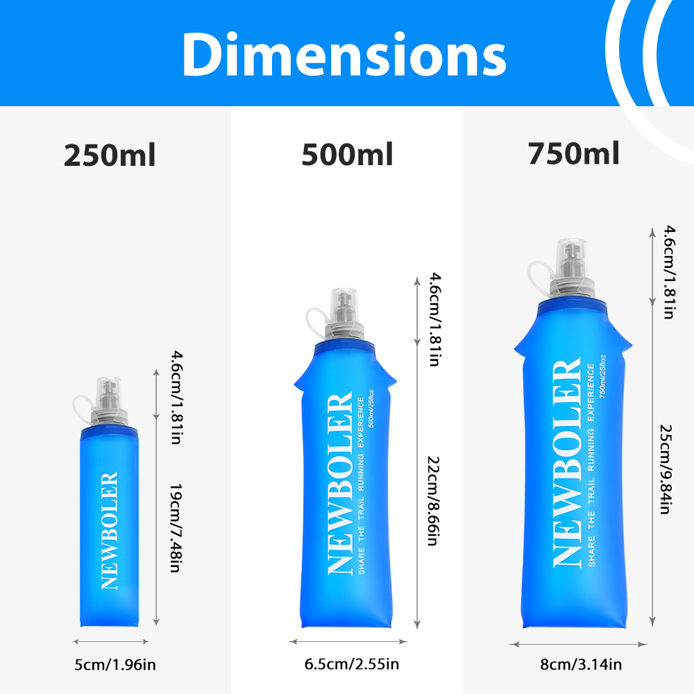 750ML Water Bottle TPU Folding - Water Bag Collapsible recension och pris